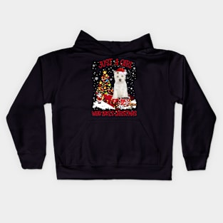 West Highland White Terrier Just A Girl Who Loves Christmas Kids Hoodie